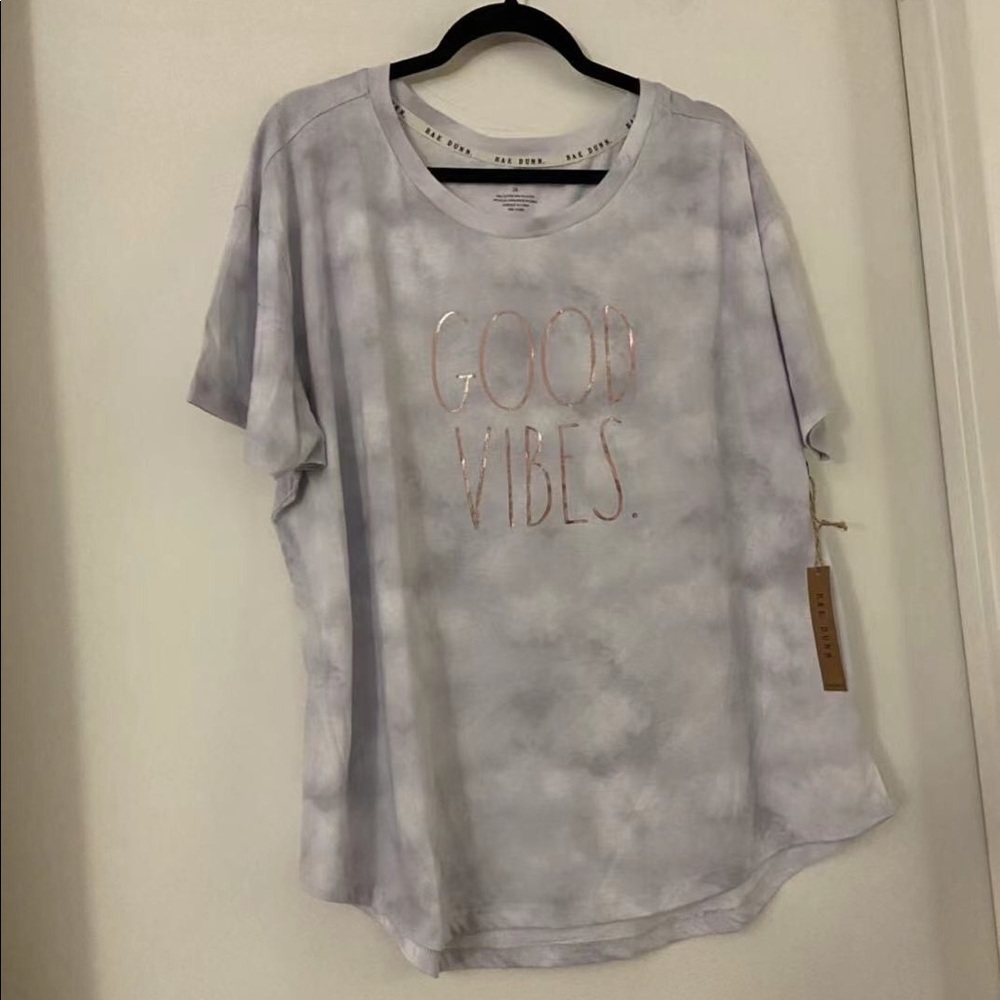 Rae Dunn Women's Good Vibes Tee Size 2X
